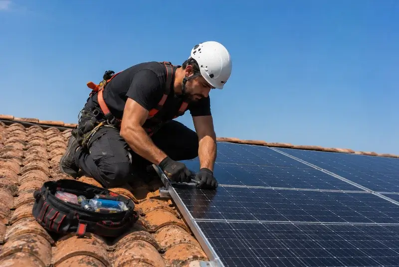 Maintenance et monitoring de panneaux solaires à Samadet